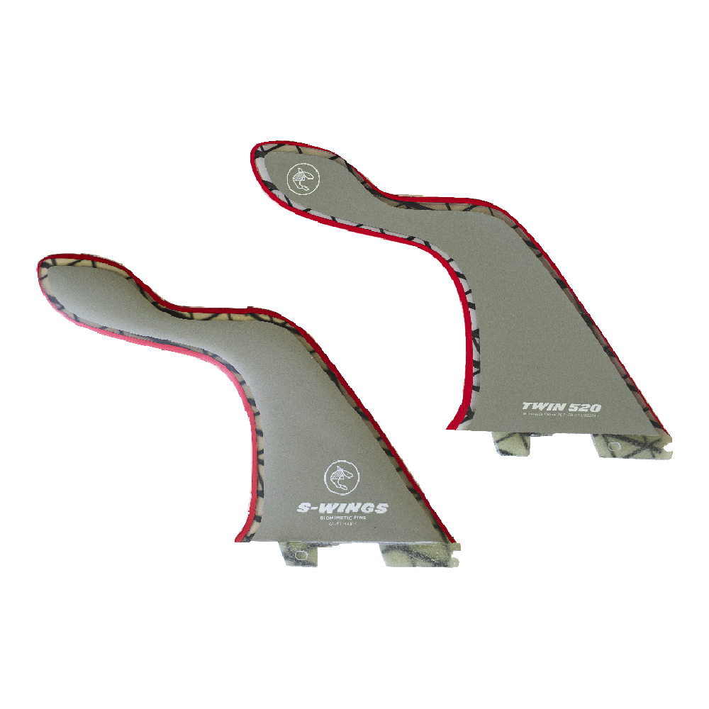 サーフィン・ボディボード S-WINGS TWIN 520 RED CARBON(FUTURES) S-Wings Twin 520 Red Carbon Review — Blink Surf